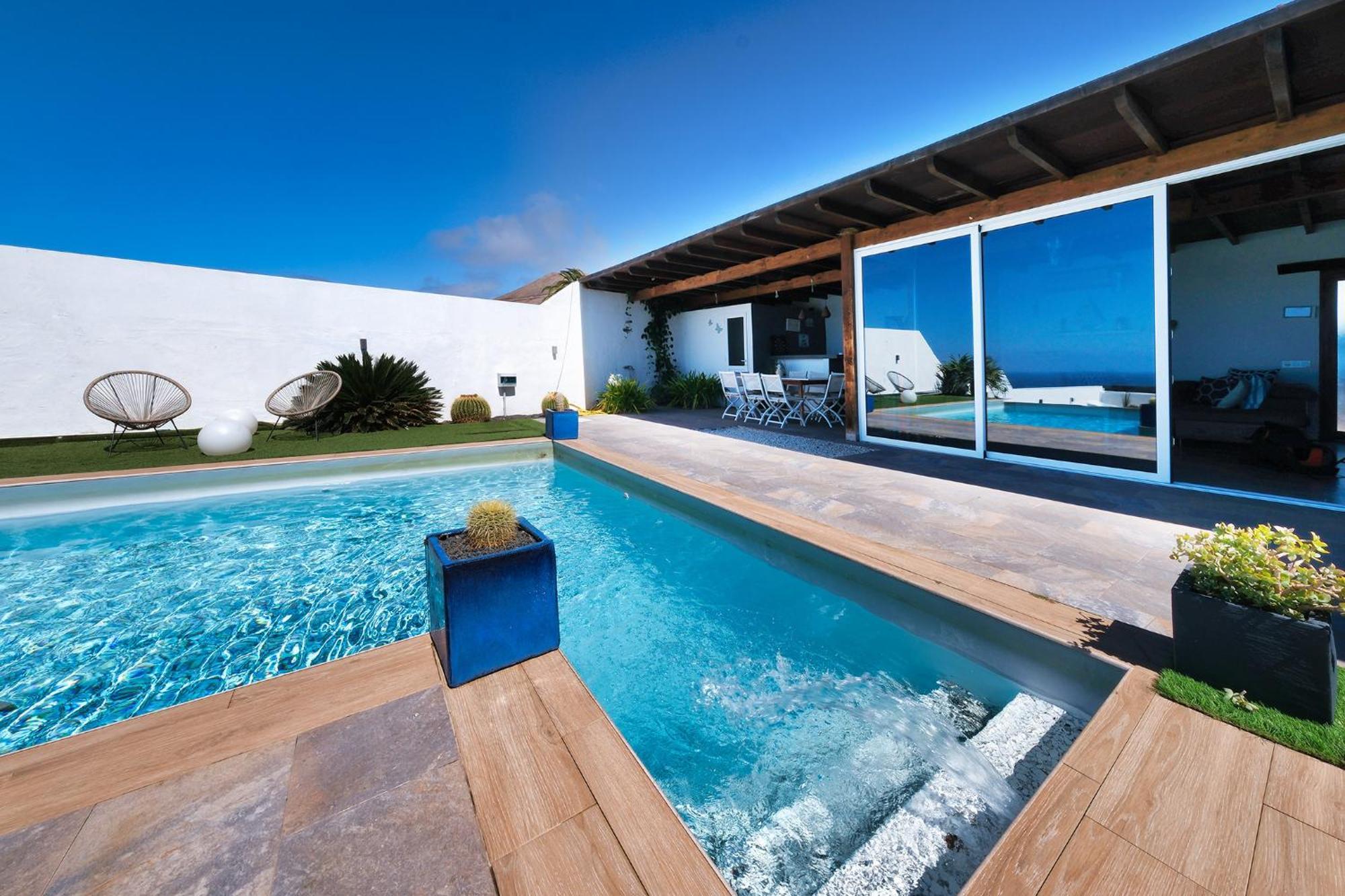 Villa Macher Piscina Y Bar Piscina ティアス エクステリア 写真