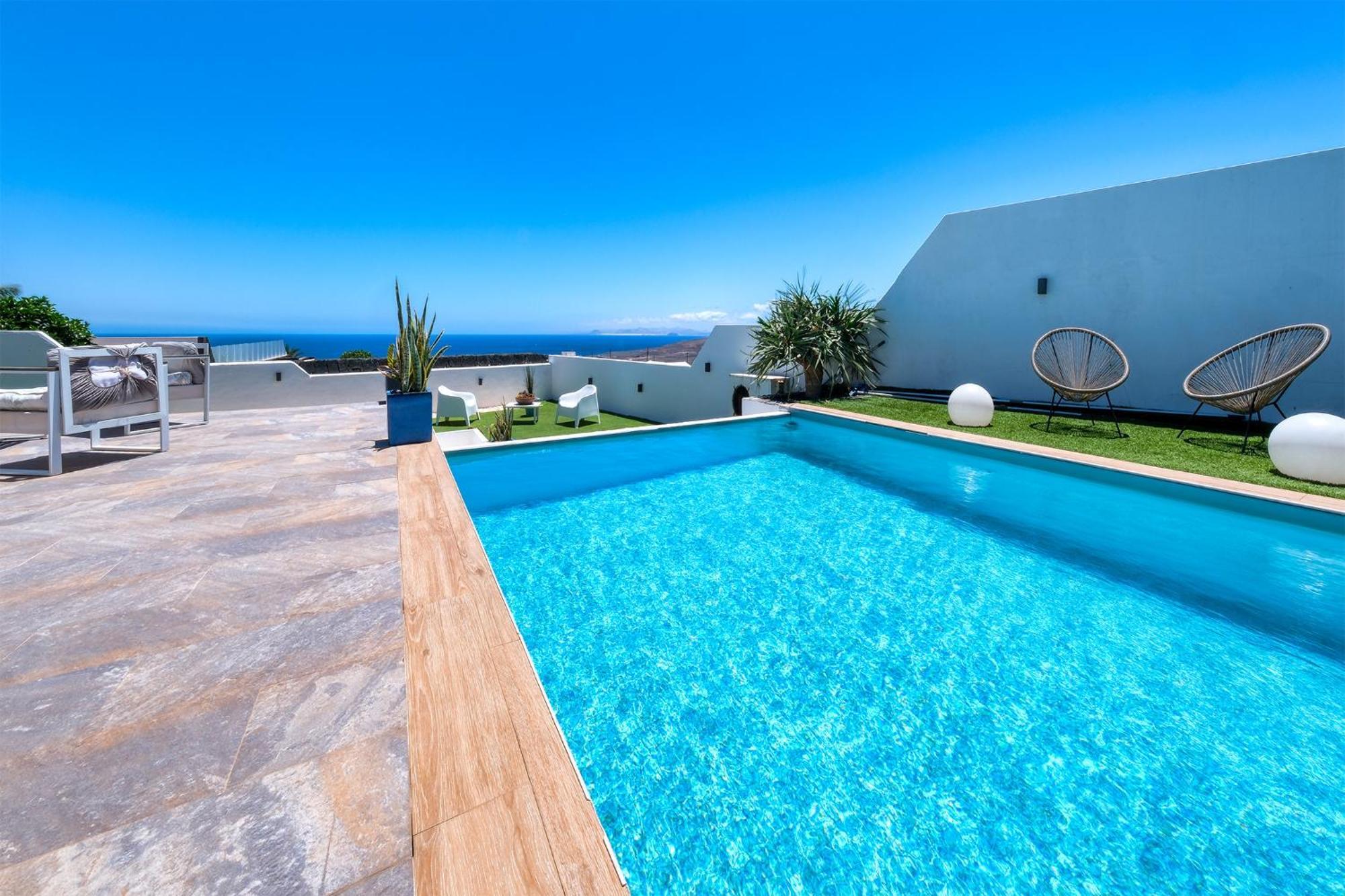 Villa Macher Piscina Y Bar Piscina ティアス エクステリア 写真