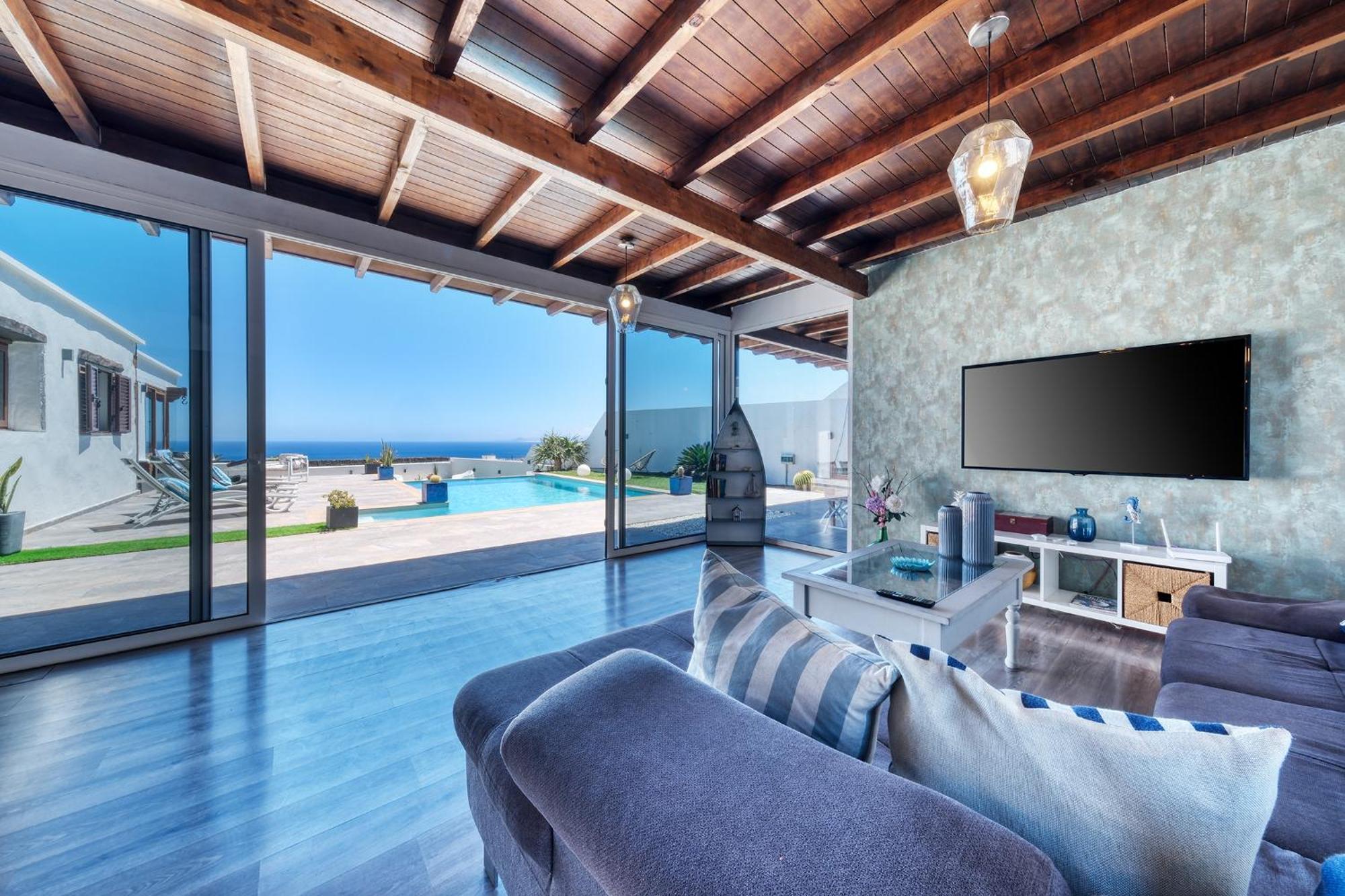 Villa Macher Piscina Y Bar Piscina ティアス エクステリア 写真