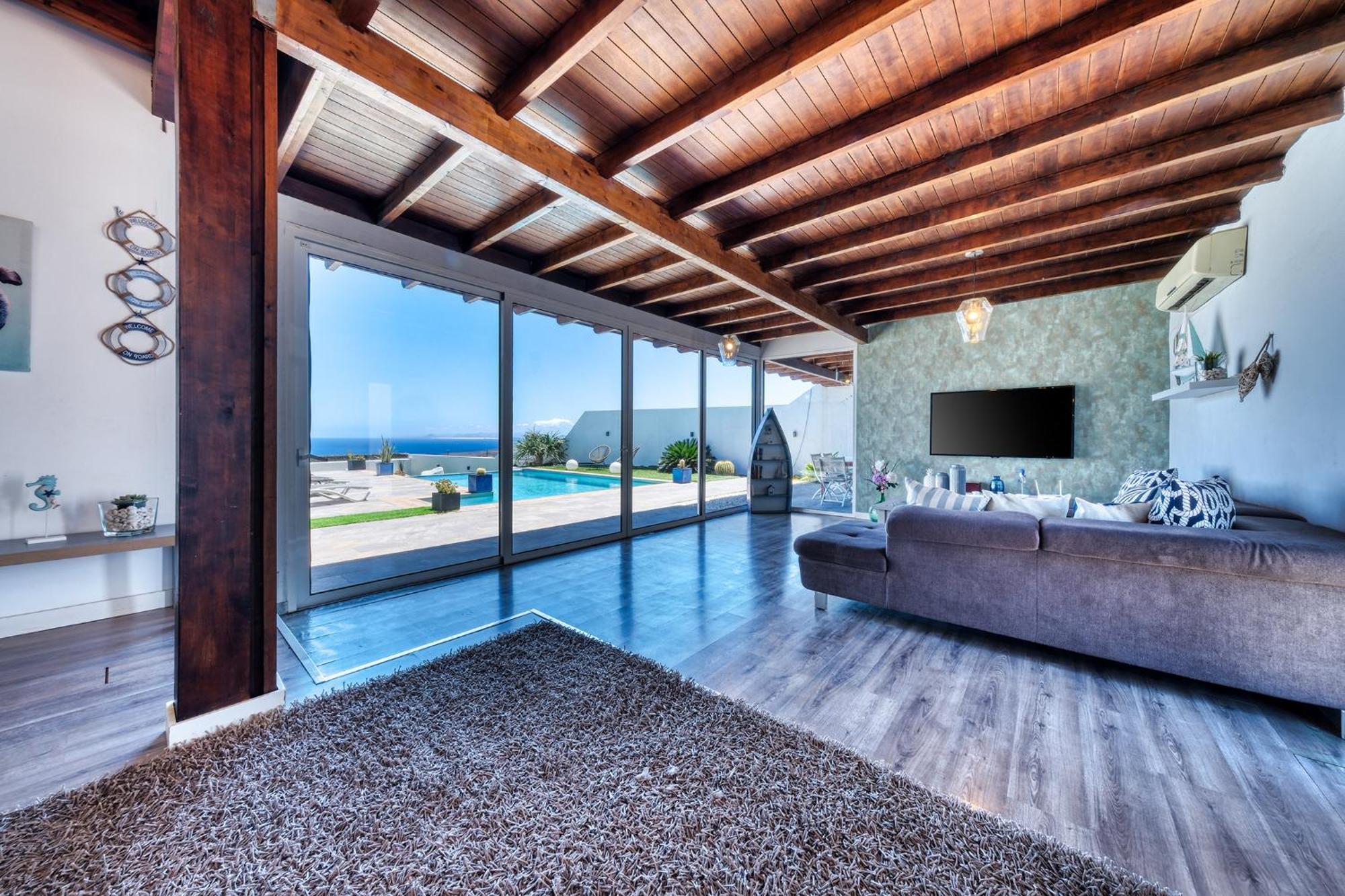 Villa Macher Piscina Y Bar Piscina ティアス エクステリア 写真