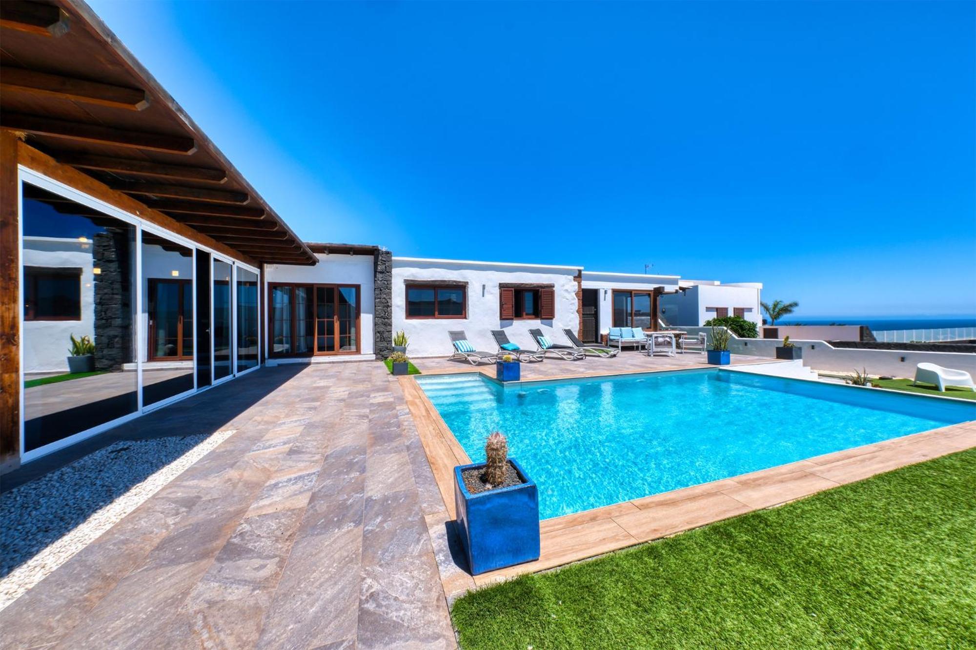 Villa Macher Piscina Y Bar Piscina ティアス エクステリア 写真